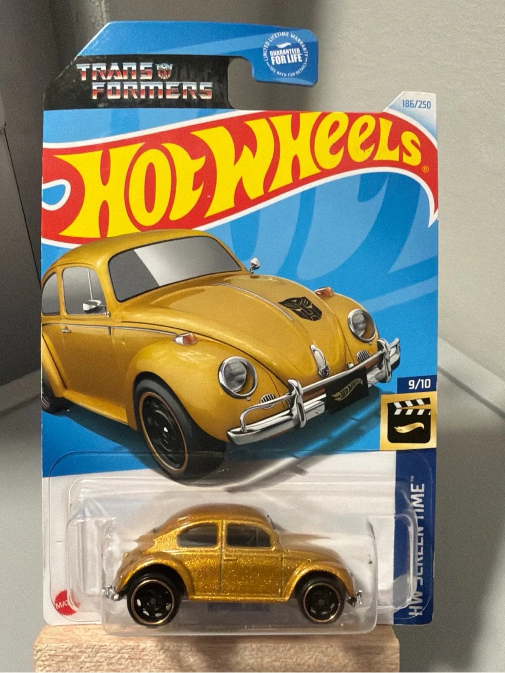Hot Wheels Gold Beetle Classic Toy Car - Metallic Gold